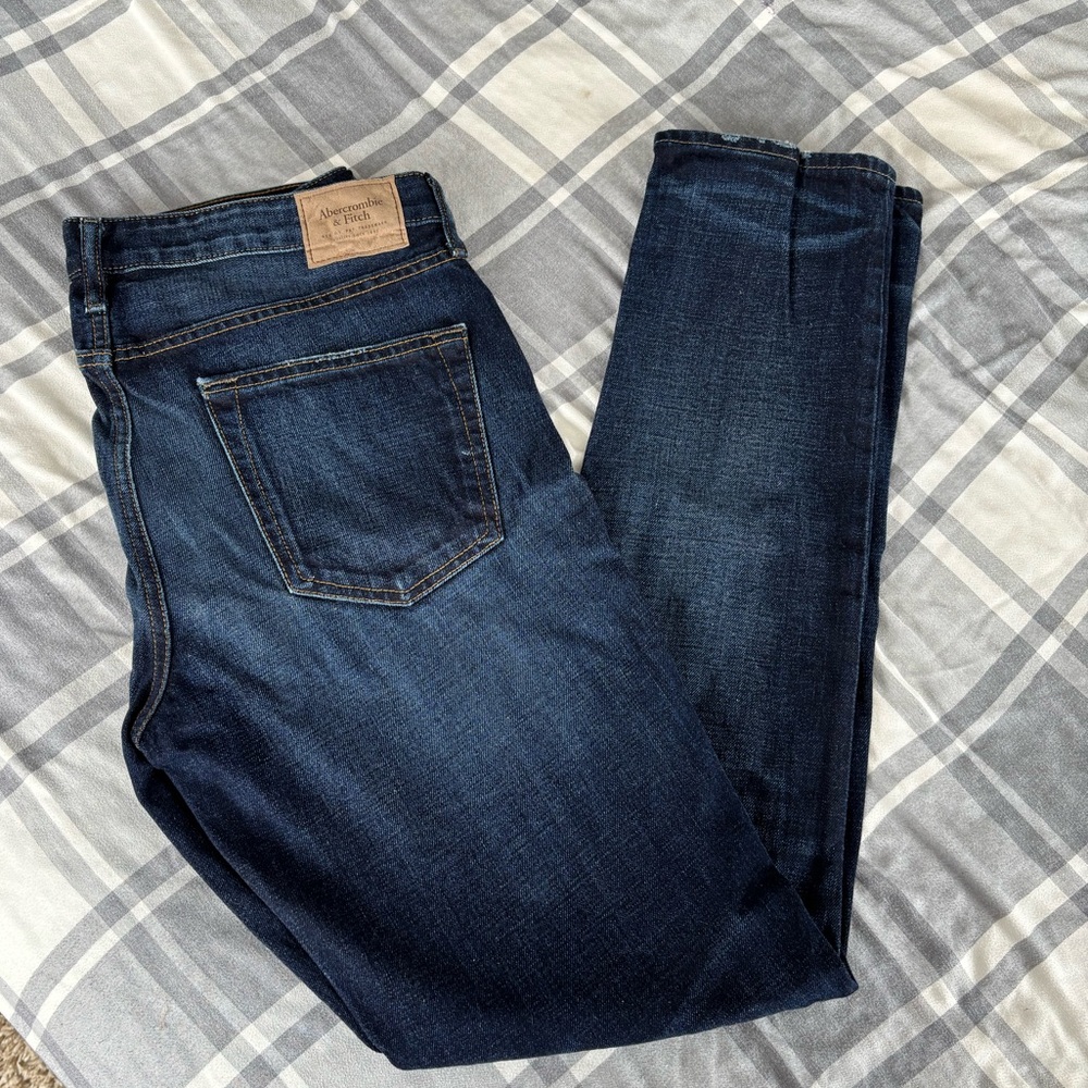 Abercrombie and Fitch men’s blue jeans